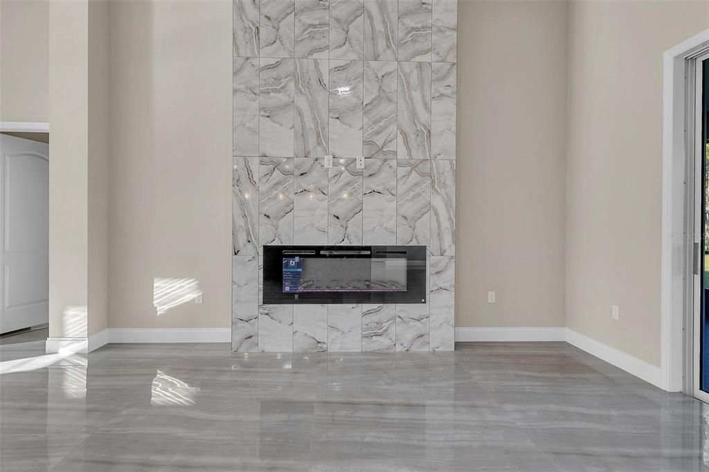 Fireplace, Interior, Marble Walls