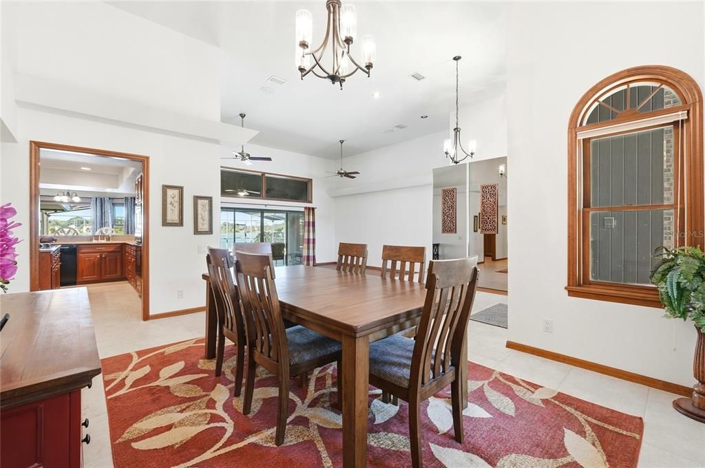 Chandelier, Dining room, Interior, Pendant Lights, Recessed Lighting