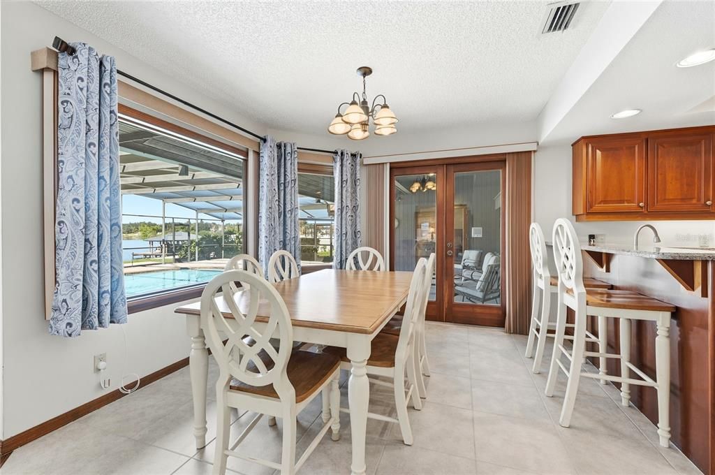 Chandelier, Dining room, Interior, Recessed Lighting