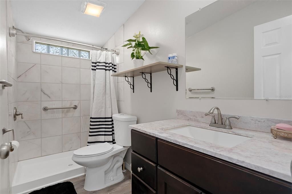 Bathroom, Interior, Wood Texture Flooring