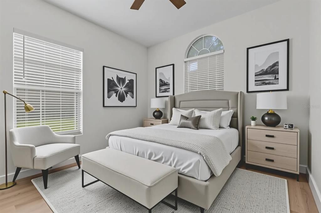 Bedroom, Interior, Wood Texture Flooring