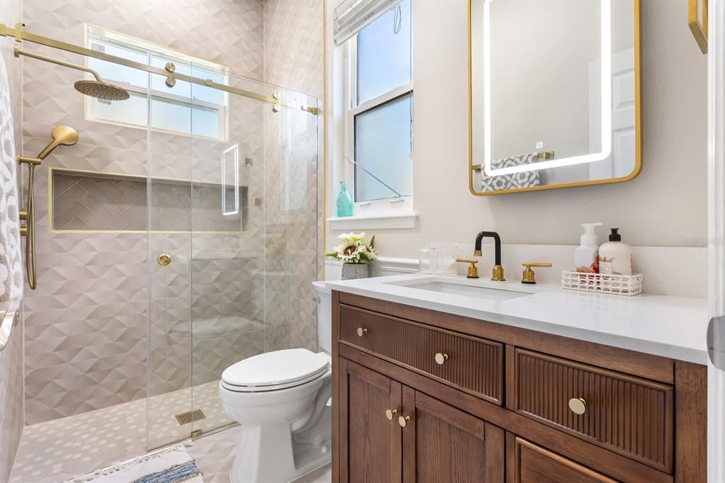 Bathroom, Glass Shower, Interior