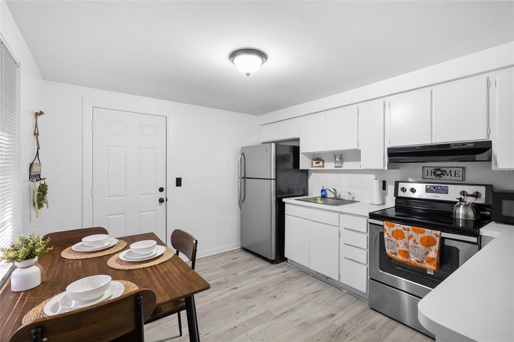 Dining room, Interior, Kitchen, Wood Texture Flooring