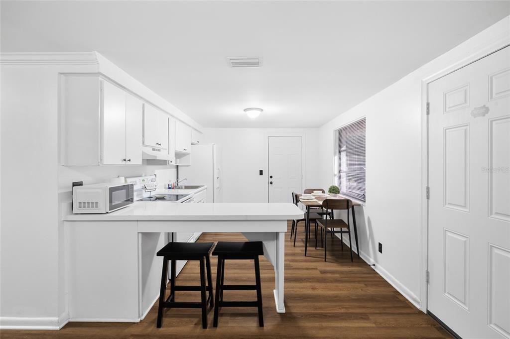 Dining room, Interior, Kitchen, Wood Texture Flooring