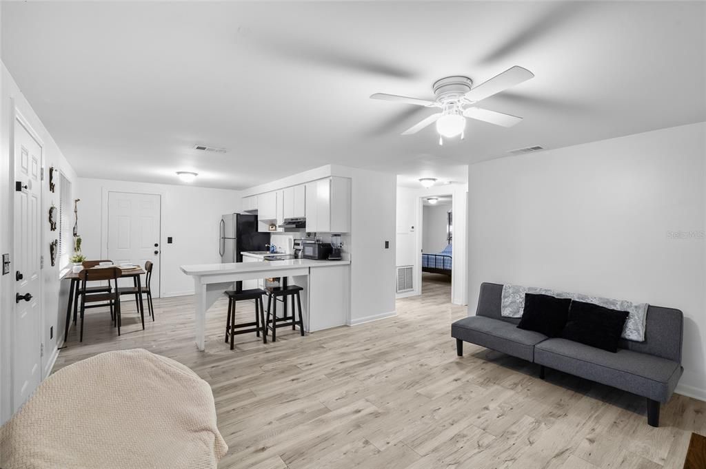 Dining room, Interior, Kitchen, Wood Texture Flooring