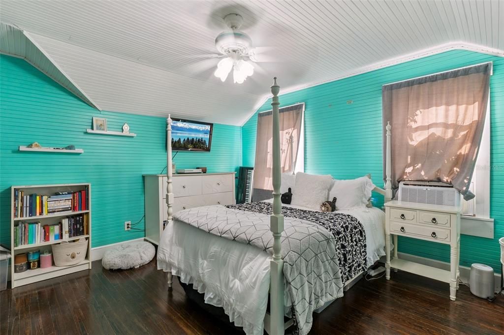Bedroom, Interior, Wood Texture Flooring
