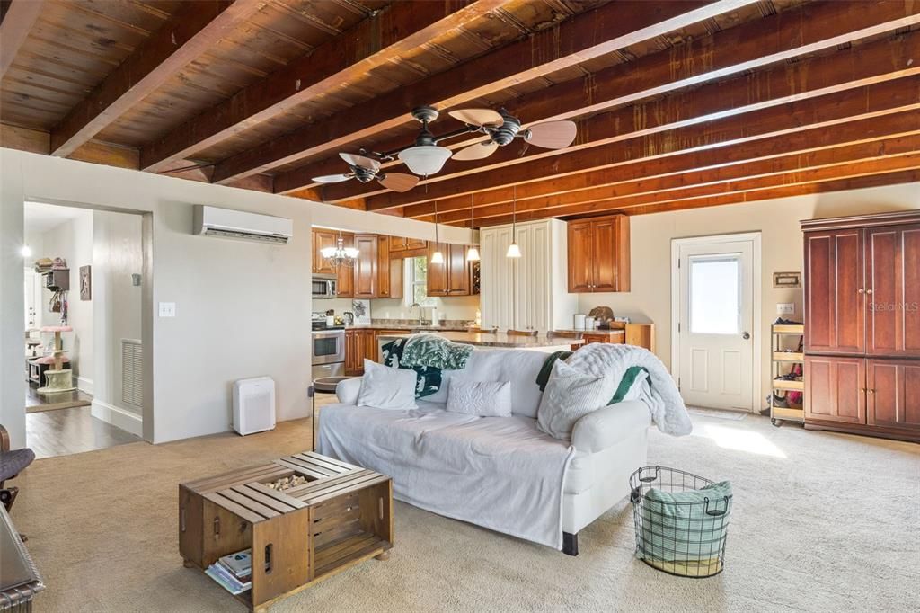 Interior, Kitchen, Living room, Pendant Lights, Wooden Beams, Wooden Ceilings
