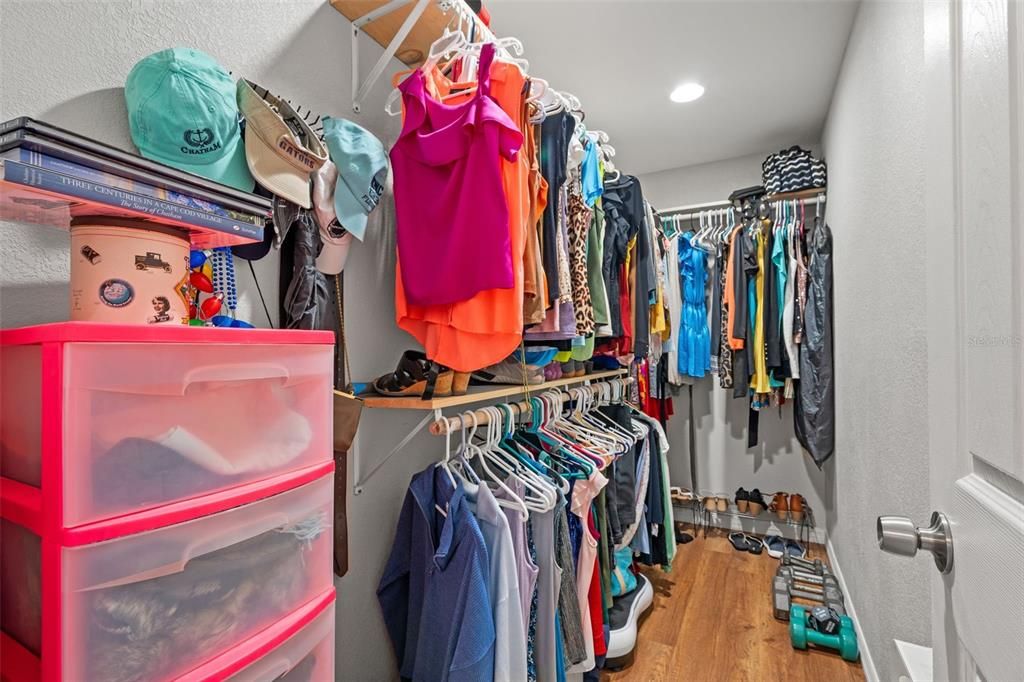 Interior, Recessed Lighting, Walk-in Closets, Wood Texture Flooring