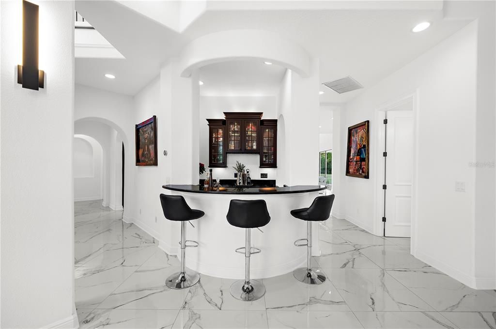 Interior, Marble, Recessed Lighting