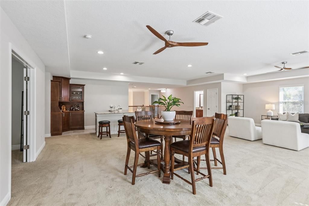 Dining room, Interior, Living room, Recessed Lighting