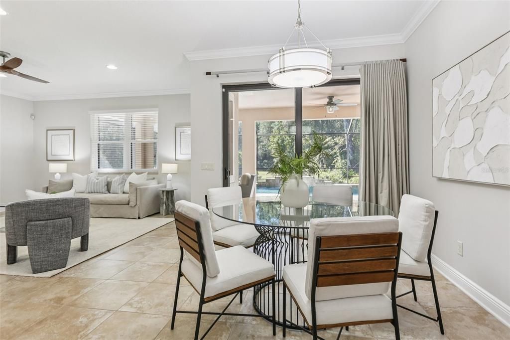 Dining room, Interior, Living room, Recessed Lighting