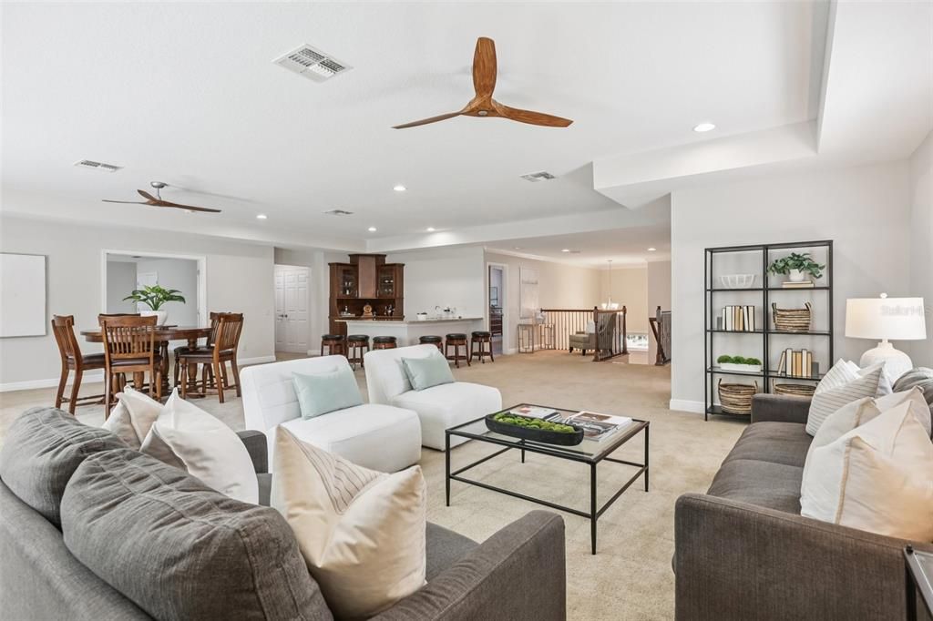 Dining room, Interior, Living room, Recessed Lighting