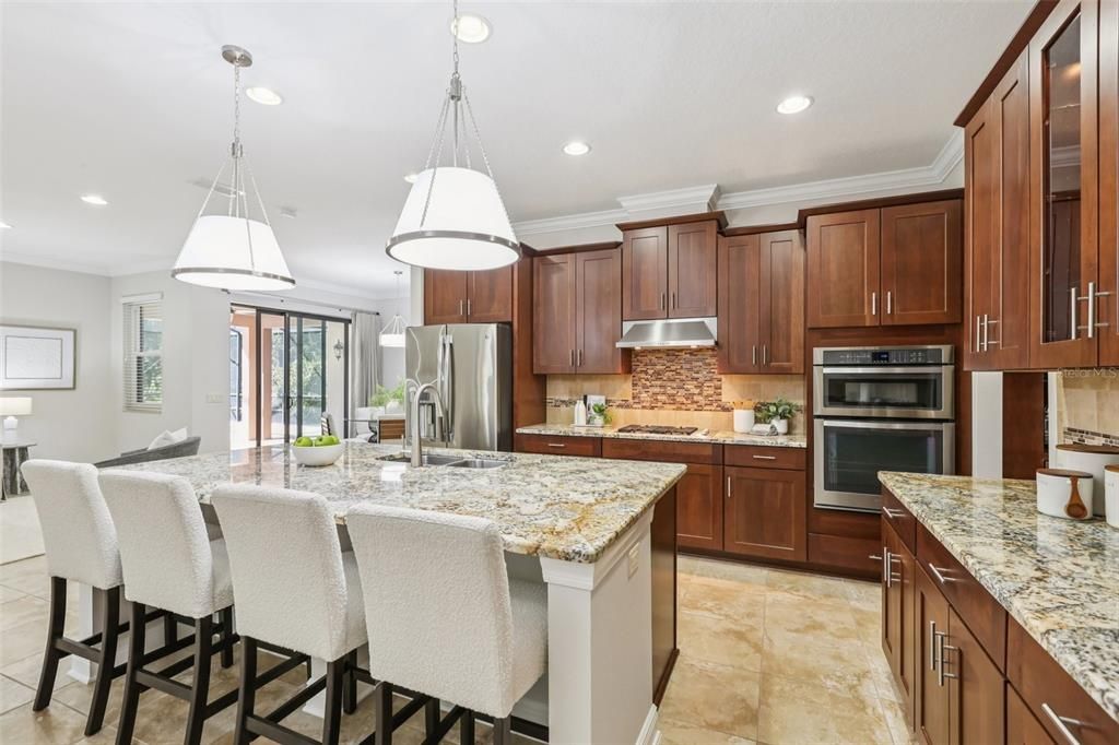 Interior, Kitchen, Pendant Lights, Recessed Lighting, Stainless Steel Appliances