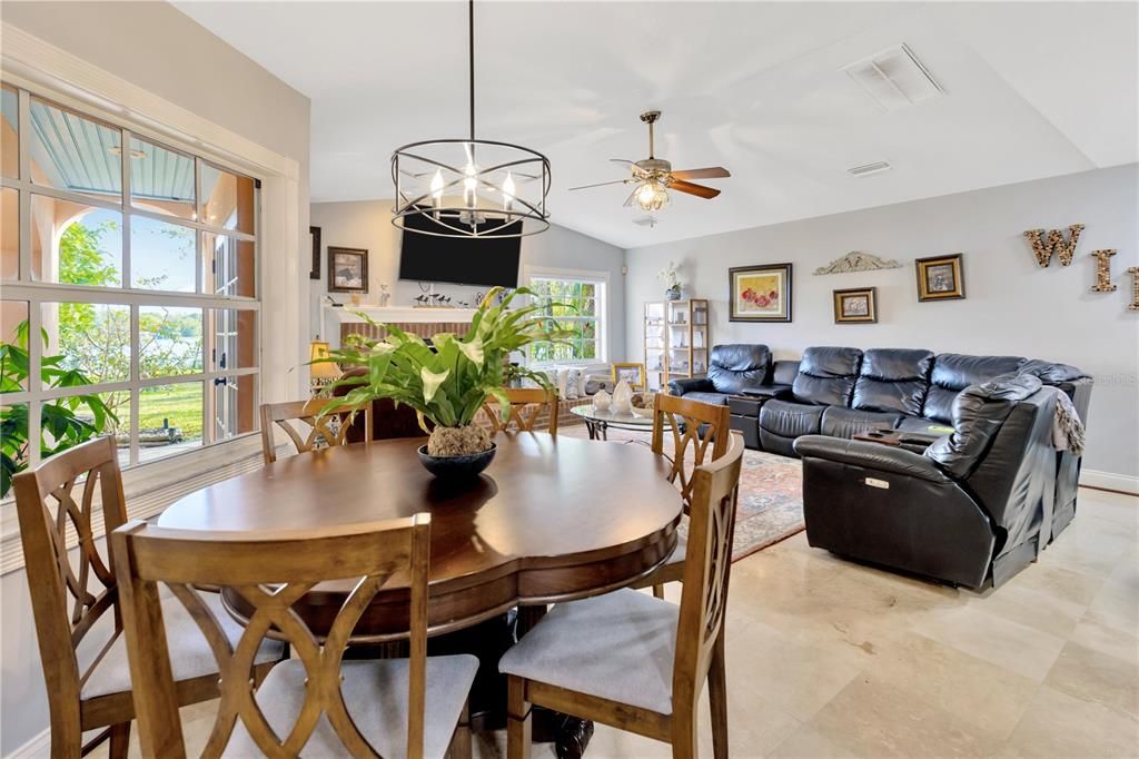 Dining room, Interior, Living room, Pendant Lights