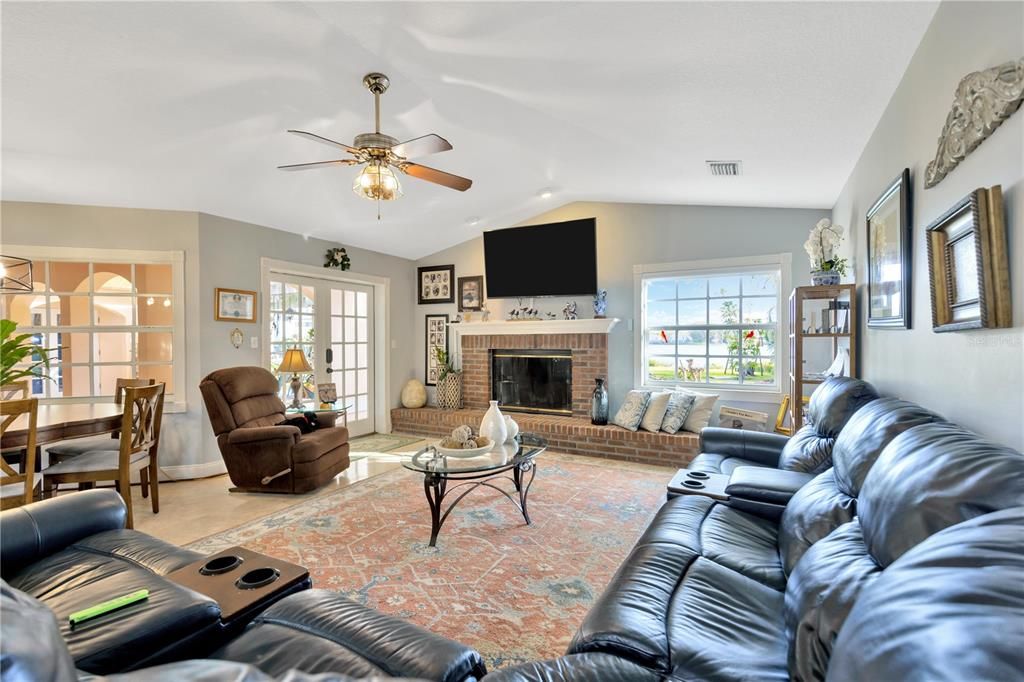 Home Theatre Room, Dining room, Fireplace, Interior, Living room