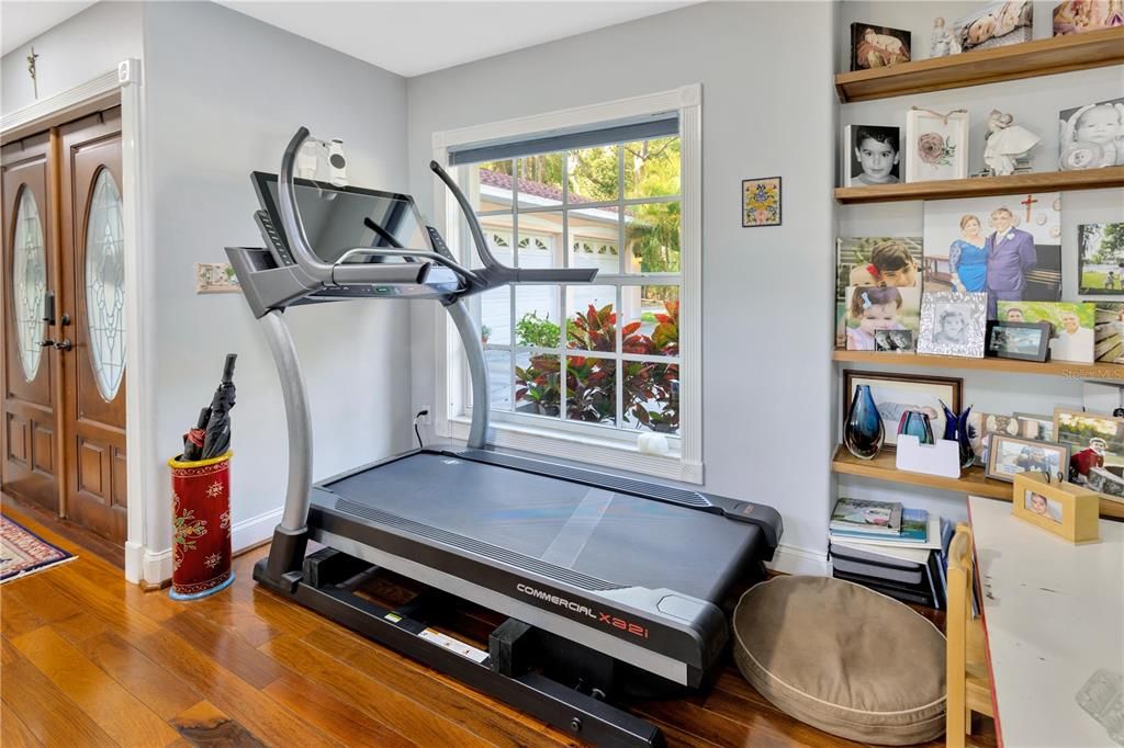 Fitness Equipment, Interior, Wood Texture Flooring
