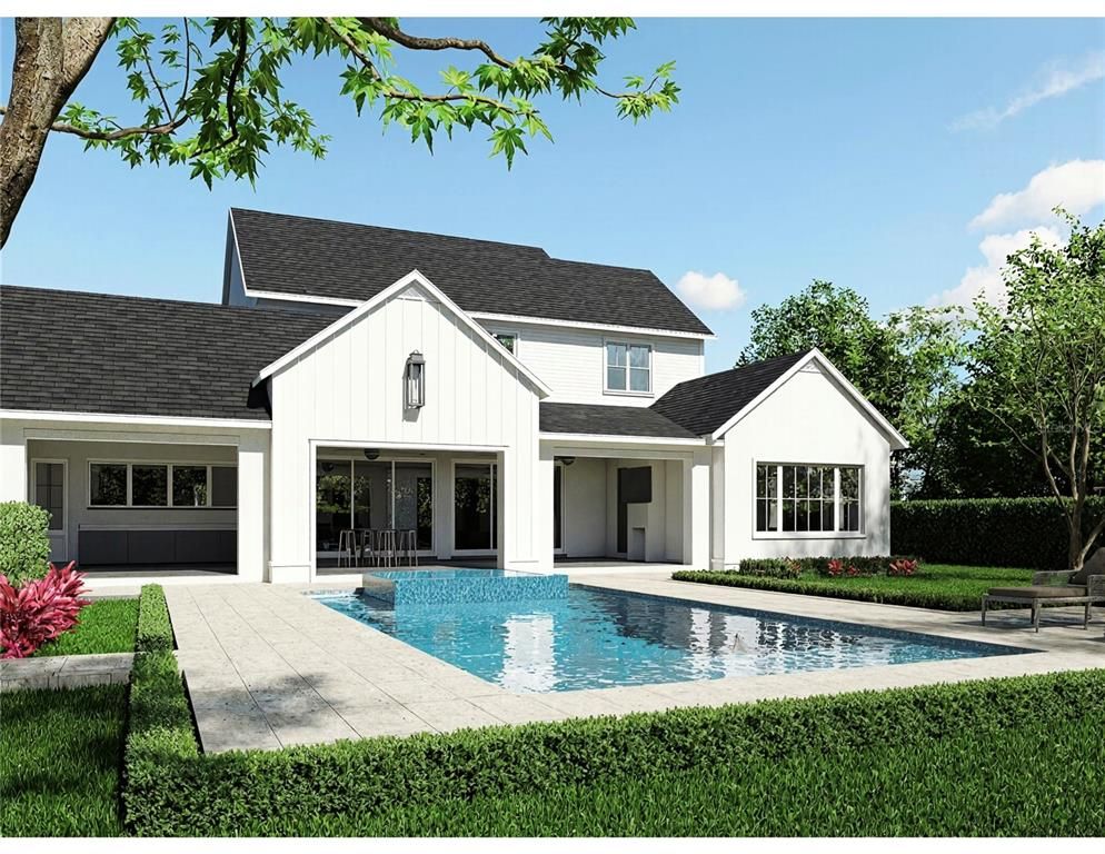 Attached, Exterior, Facade, Pool, Farmhouse