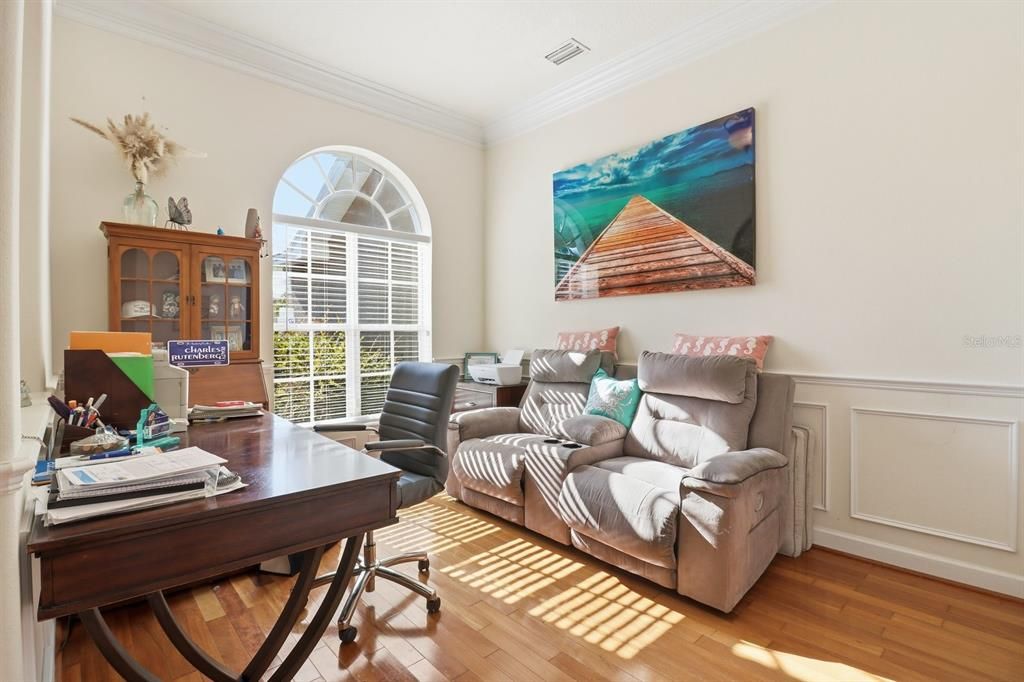 Home Office, Interior, Wood Texture Flooring