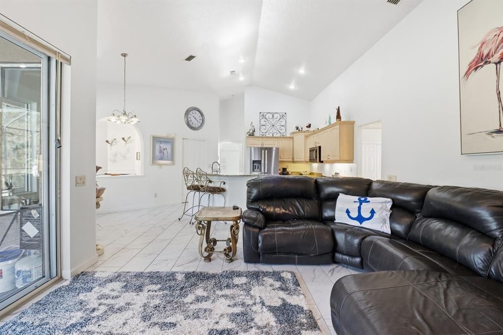 Interior, Kitchen, Living room, Pendant Lights, Recessed Lighting