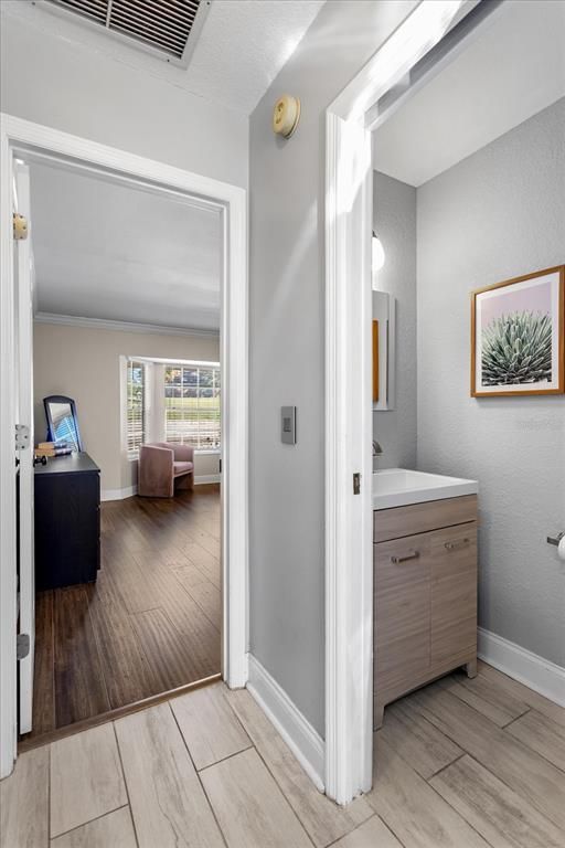 Bathroom, Interior, Wood Texture Flooring