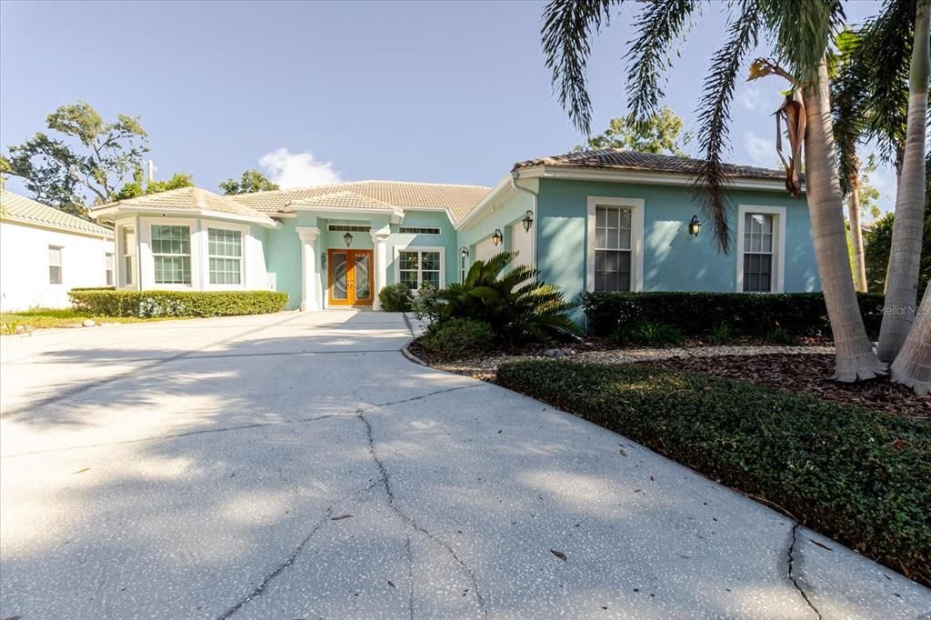 Backyard, Exterior, Facade, Mediterranean