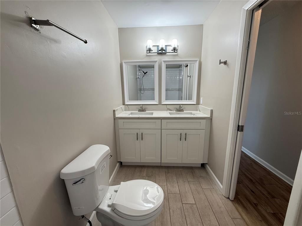 Bathroom, Interior, Wood Texture Flooring