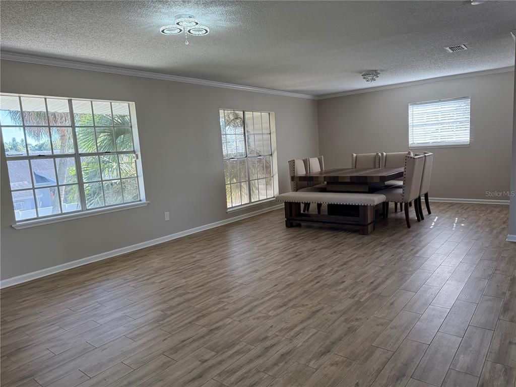 Dining room, Interior, Wood Texture Flooring