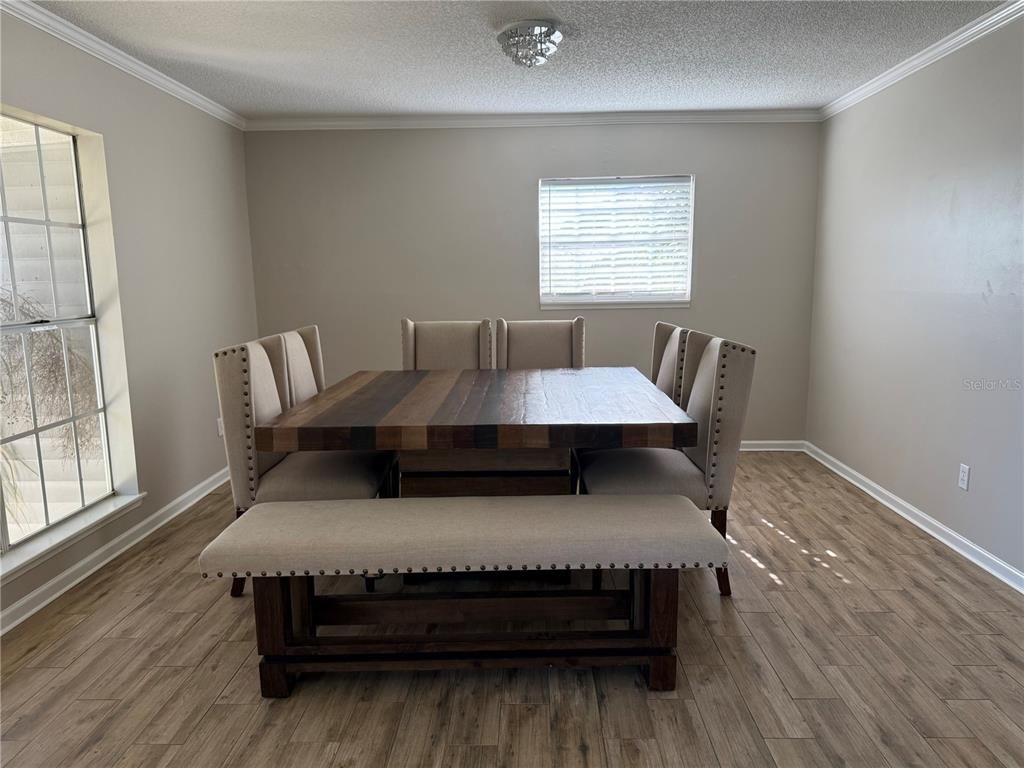 Dining room, Interior, Wood Texture Flooring