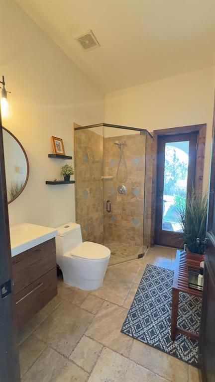 Bathroom, Glass Shower, Interior