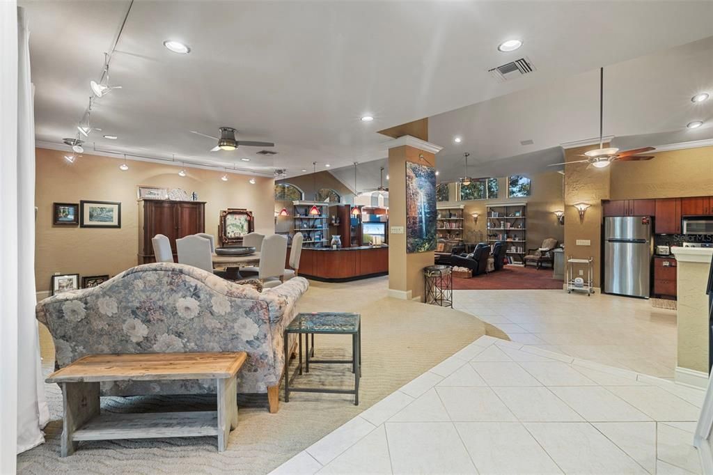 Dining room, Interior, Kitchen, Living room, Recessed Lighting, Stainless Steel Appliances