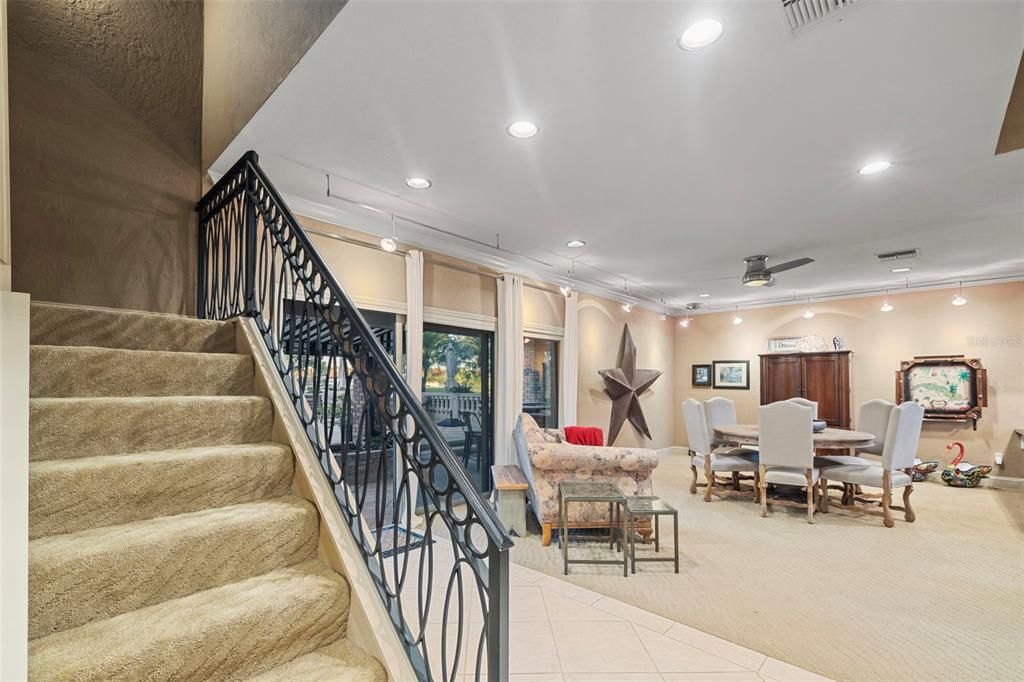 Dining room, Interior, Living room, Recessed Lighting