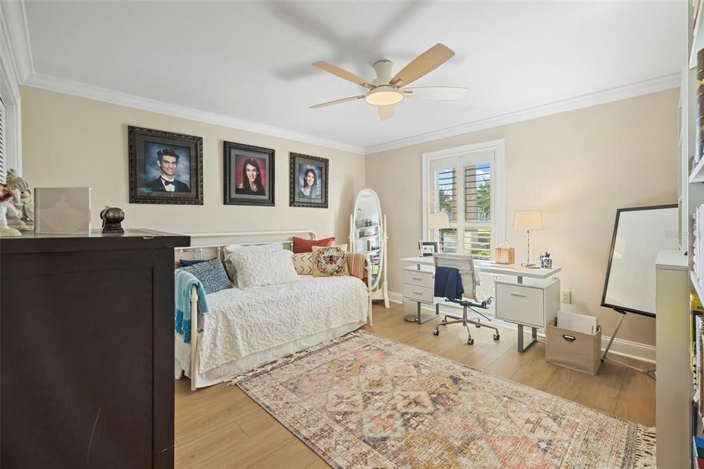 Bedroom, Home Office, Interior, Wood Texture Flooring