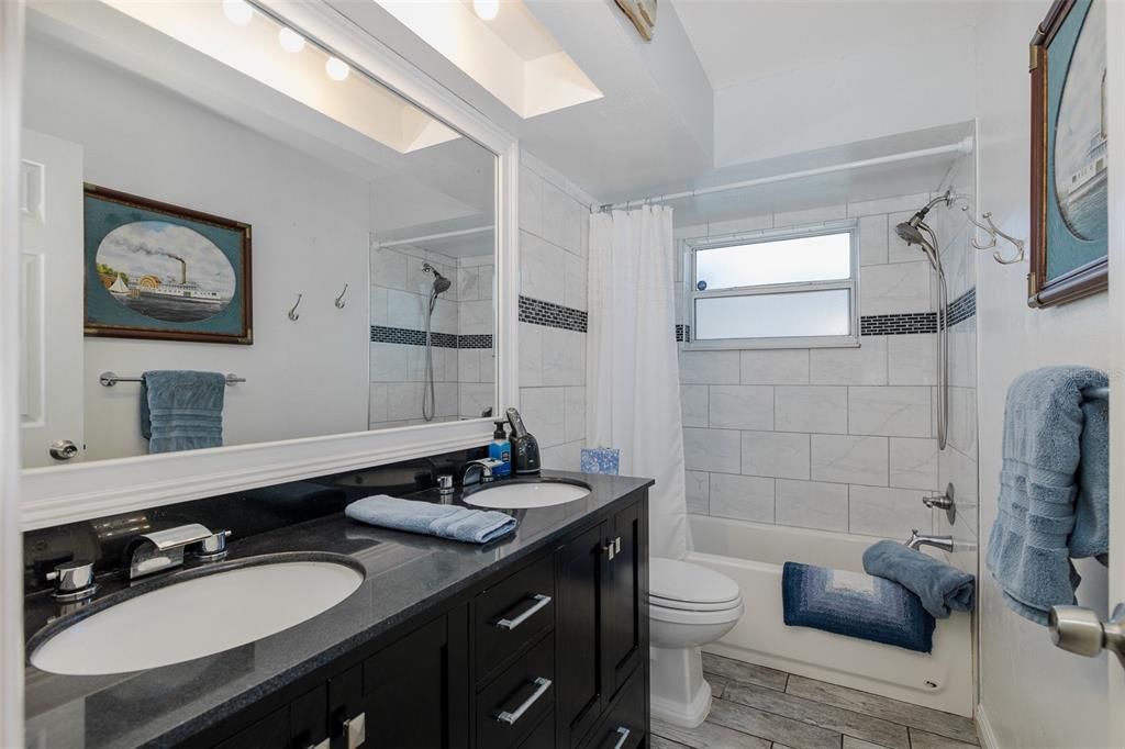 Bathroom, Dual Sink Vanities, Interior, Wood Texture Flooring