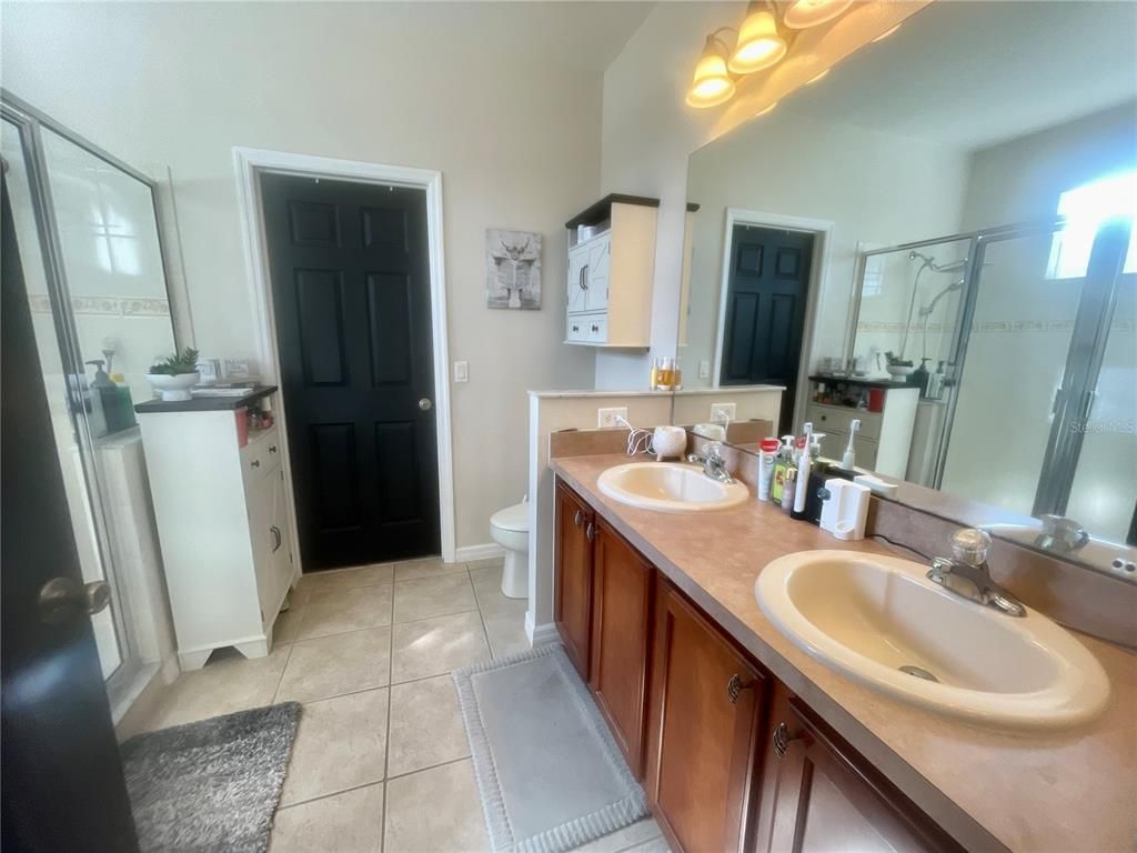 Bathroom, Dual Sink Vanities, Glass Shower, Interior
