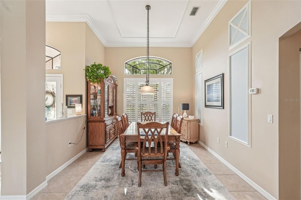 Dining room, Interior, Pendant Lights