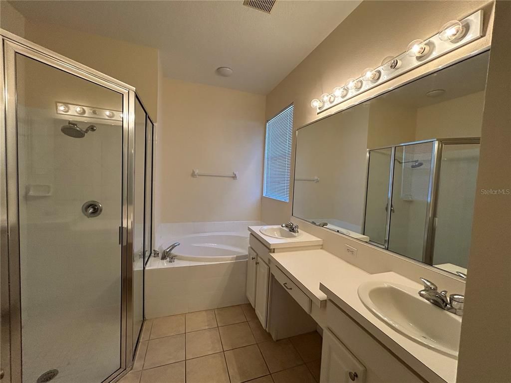 Bathroom, Dual Sink Vanities, Glass Shower, Interior