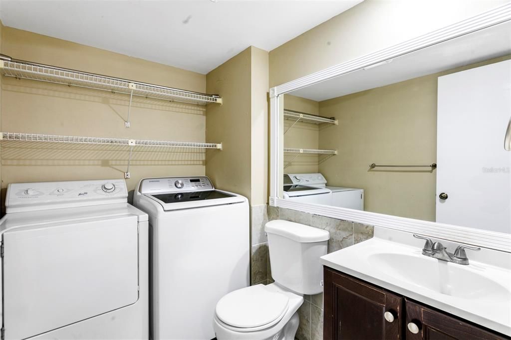 Bathroom, Interior, Utility Closets, Washer