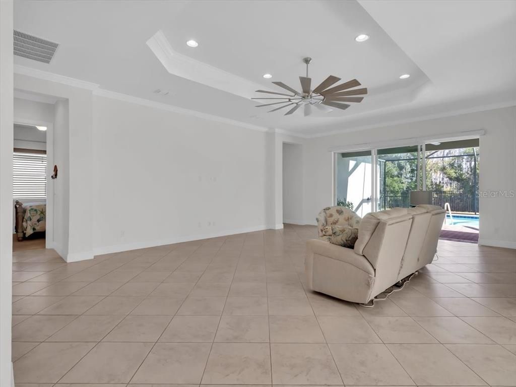 Interior, Living room, Recessed Lighting