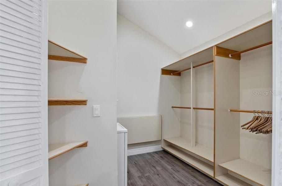 Interior, Recessed Lighting, Walk-in Closets, Wood Texture Flooring