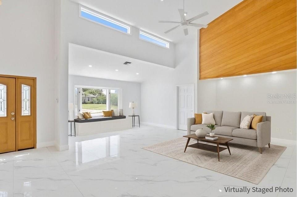 Interior, Living room, Marble, Recessed Lighting