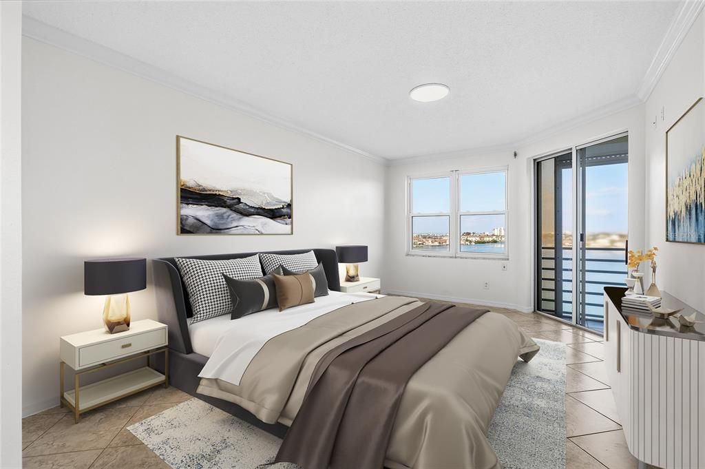 Bedroom, Interior, Recessed Lighting, Water