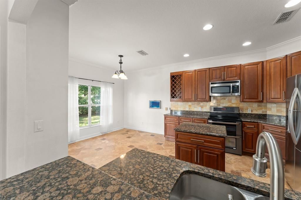 Interior, Kitchen, Pendant Lights, Recessed Lighting, Stainless Steel Appliances