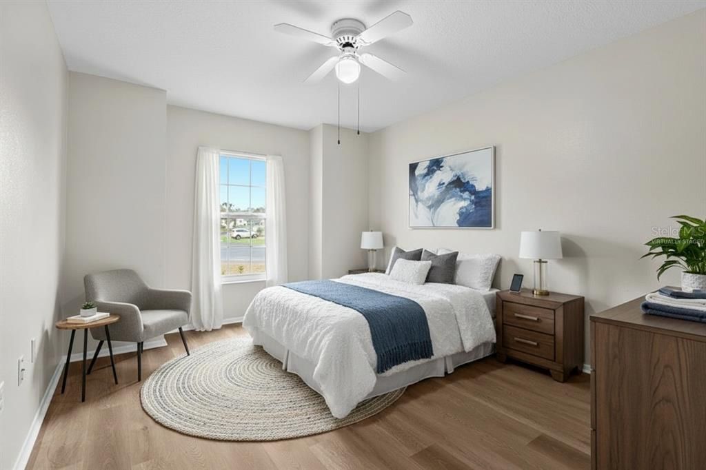 Bedroom, Interior, Wood Texture Flooring