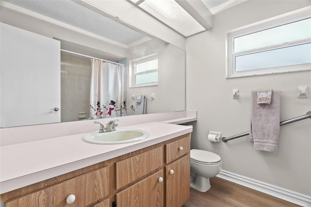 Bathroom, Interior, Wood Texture Flooring