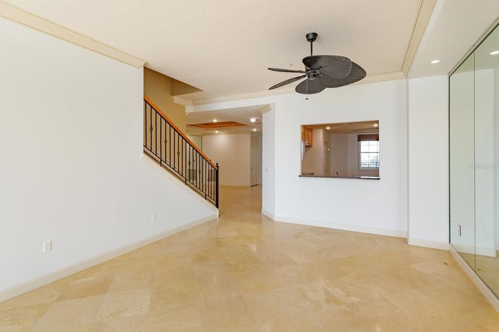 Empty room, Interior, Recessed Lighting