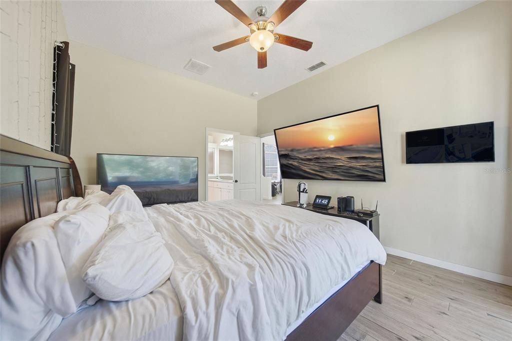 Bedroom, Interior, Wood Texture Flooring
