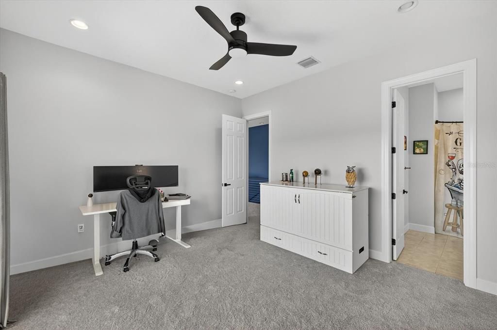 Home Office, Interior, Recessed Lighting