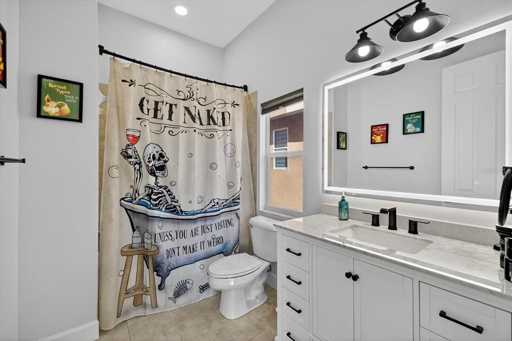 Bathroom, Interior, Recessed Lighting