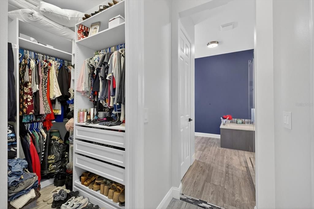 Interior, Walk-in Closets, Wood Texture Flooring