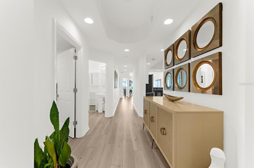 Interior, Recessed Lighting, Wood Texture Flooring